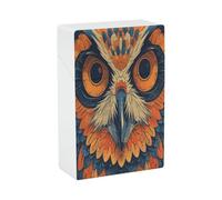 Portasigarette retrò a forma di gufo, in plastica impermeabile, per uomo e donna, per sigarette normali da 85 mm, capacità King Size 20