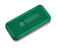 Portasigarette Roll Up, Portasigarette Portasigarette Sottile da 20 capacità Portasigarette Magnetico USB Ricaricabile Accessori per Fumatori,Verde