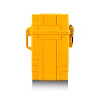 Portasigarette Roll Up, Portasigarette Ricaricabile Impermeabile Esterno Portatile con Grande capacità per 20 Sigarette Portasigarette Ricaricabile USB, Giallo
