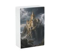 Portasigarette - Stormy Castle Peak, scatola impermeabile con chiusura di sicurezza, portasigarette portatile da viaggio con capacità di 20 sigarette, accessori per fumatori unisex per uomini e donne