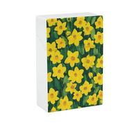 Portasigarette unisex con motivo a fiori di narciso, riutilizzabile e impermeabile.