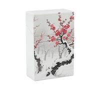 Portasigarette Winter Plum Grove, resistente agli urti, impermeabile, in plastica rigida, elegante portaaccendino per uomo/donna