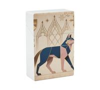 Portasigarette - Wolf Retro Art WaterproofBox con chiusura di sicurezza, portasigarette portatile da viaggio con capacità di 20 sigarette, accessori per fumatori unisex per uomini e donne