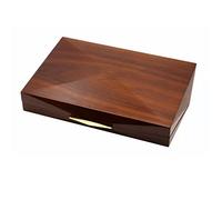 Portasigari Custodia for sigari Scatola for sigari Scatola for sigari portatile Slot for schede Contiene fino a 10 confezioni regalo for sigari(Brown 1)
