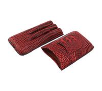 Portasigari da viaggio in pelle con tocco morbido e aspetto alla moda, custodia portatile per 3 sigari (66)