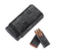 Portasigari Scatola for sigari Scatola for sigari Humidor Custodia in pelle Scatola for sigari Scatola regalo portatile Custodia for sigari(Schwarz)