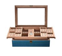 Portasigari Scatola Humidor for sigari Scatola for alcolizzazione in legno di cedro Scatola for sigari Tre strati di ampio spazio visibile