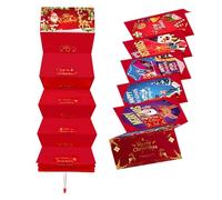 Portasoldi natalizi: buste per contanti premium, buste regalo a tema, design natalizi decorativi riutilizzabili | Ideale per regali in denaro, calze imbottite, feste di scambio di famiglie per bambini