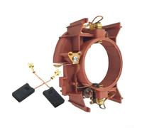Portaspazzole di carbone 1600A005AF, con spazzola di carbone 1617014126 compatibile con Bosch GSH 11 E utensili elettrici, costruzione in metallo, parte di ricambio per uso professionale in officina
