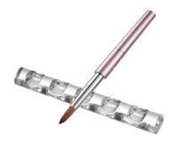 Portaspazzole per unghie - Portapenne trasparente a 5 griglie, durevole organizer per pennelli in gel, display compatto per trucco, supporto desktop multiutensile | Scelta pratica dei supporti per l'u