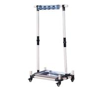 portaspazzole, Supporto for scopa e mocio, supporto for bagnato, mobile for montato sul pavimento, carrello for prodotti for la pulizia(57 * 37 * 107.5Cm)