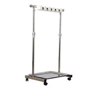 portaspazzole, Supporto for scopa e mocio, supporto for bagnato, organizer for, altezza regolabile, 34~51", carrello for la pulizia mobile da pavimento
