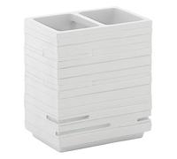 Gedy Portaspazzolino bagno 02 QU98 Quadrotto Bianco