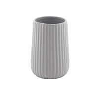 Gedy Marika portaspazzolini, Ceramica, Grigio, 8 x 8 x 11,6