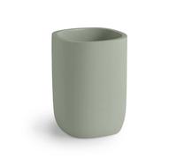 Portaspazzolini bagno Ylenia in resina verde salvia matt Verde