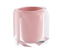 Portaspazzolini Chanelle in resina rosa Rosa