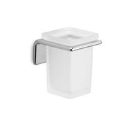 Portaspazzolini da muro in ottone, acciaio inox AISI 304 e Cromall A910 Gedy ser