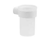 Portaspazzolini da muro in ottone e Cromall PI10 Gedy serie PIRENEI Bianco Opaco