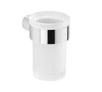 Portaspazzolini da muro in ottone e Cromall PI10 Gedy serie PIRENEI Cromato