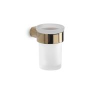 Portaspazzolini da muro in ottone e Cromall PI10 Gedy serie PIRENEI Oro