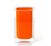 Portaspazzolini d'appoggio in resina RA98 Gedy serie RAINBOW Arancio