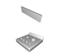 Portaspazzolini Dentifricio da Parete Supporto Bagno 4 Spazzolini 2 Tubetti
