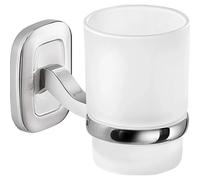 Portaspazzolini Everest in acciaio inox e cromall cromato Cromo