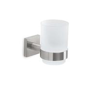 Portaspazzolini Fuji in acciaio inox e cromall spazzolato Spazzolato