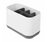 Portaspazzolini Grigio con Scolatura - Organizzatore da Parete per 4-6 Spazzolini & Dentifricio, Soluzione Igienica per Famiglia, Bambini & Adulti, Design Compatto per Bagno