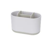 Joseph Joseph Duo Porta Spazzolini e Dentifricio da Bagno Compatibile con Spazzolino Elettrico e Tradizionale, Bianco, 4 Slot