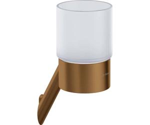 Portaspazzolini montaggio a parete Legos 6,8x16,2 cm bronzo spazzolato Bronzo spazzolato