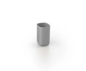 Portaspazzolini Pod in resina termoplastica grigio Grigio Opaco