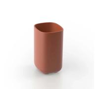 Portaspazzolini Pod in resine termoplastiche Made in Italy terracotta Terracotta