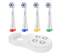Portaspazzolino Compatibile Con Spazzolini Elettrici Oral B IO, 4 Ricariche Di Testine Di Ricambio For IO 2/3/4/5/6/7/8/9/10(White-1 Set)