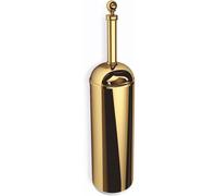 Portaspazzolino da appoggio o appeso da muro in Acciaio BRITISH Dimensioni 8,x8xh36,8 cm Stile Inglese Classico primo Novecento colore Oro oro