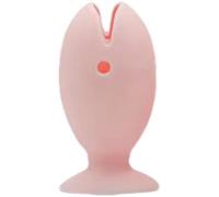 Portaspazzolino da bagno, in silicone antipolvere, a forma di pesce, copertura protettiva multifunzionale con fondo a ventosa, ideale per casa, hotel e ostello