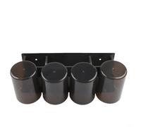 Portaspazzolino da denti con dispenser automatico di dentifricio montato a parete per semplificare il flusso di spazzolatura e applicazione della pasta (3)