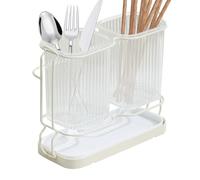 Portaspazzolino da denti | Supporto portaoggetti per cucchiaio e forchetta, porta spazzolini da parete per lavello, campeggio, caravana, doccia, dormitorio e viaggio