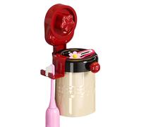 Portaspazzolino Da Muro Per Bagno - Supporto con Ventose Senza Perforazione Domestico,Portaspazzolini Bagno Per Bambini,per Specchio Decor Viaggio Scrivania Casa Lavoro Scuola Appartamento Camer