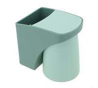 Portaspazzolino da parete senza ganci per trapano, tazza magnetica con drenaggio, salvaspazio, per spazzolini da denti, dentifricio e pettini (verde)