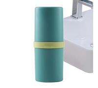 Portaspazzolino da viaggio | impermeabile e a prova di perdite, contenitore per dentifricio e spazzolini da denti | per amici, viaggi, campeggio, escursioni, palestra, dormitorio, hotel