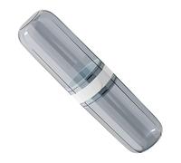 Portaspazzolino da viaggio - Portaspazzolino da viaggio | Contenitore per la protezione dello spazzolino da denti | Portaspazzolino portatile | Design antigoccia per igiene, trasparente, vedi