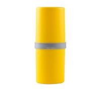 Portaspazzolino da viaggio, portaspazzolino portatile, con coperchio, impermeabile, multifunzione, con scomparto per Trip Dorm Hotel Zaino, Campeggio, Gym School, giallo., descrizione,