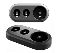 Portaspazzolino elettrico compatibile con Oral B, 1 supporto per spazzolini elettrici e 2 porta testine per spazzolino da denti, organizer da bagno per Oral B iO/PRO/DB Series (nero)