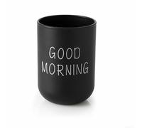 Portaspazzolino facile da usare per bicchiere da bagno Good Morning (nero)