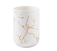 Portaspazzolino In Ceramica - Durevole E Naturale Organizzatore Per Tazze Da Bagno Comodo Contenitore Per Riporre Spazzolini Da Denti, Pennelli Per Trucco, Design Del Supporto Da Bancone, Liscio E Fac