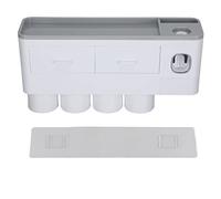 Portaspazzolino Magnetico da Parete con Dosatore Automatico di Dentifricio e Contenitore per Bagno