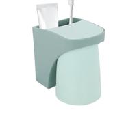 Portaspazzolino montato a parete - Set di bicchieri magnetici per spazzolini da 12x10,5 cm, spazio di archiviazione semplificato | Organizer rimovibile per dentifricio con design impermeabile, organiz