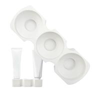 Portaspazzolino - Organizer per piano di lavoro, partizione di stoccaggio istantanea | Dispositivo montato a parete adatto per dentifricio doccia bagno organizzatore vanità spazzola elettrica