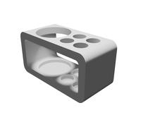 Portaspazzolino Porta Dentifricio Organizer Cubo Bagno Stampato 3D 4 Posti